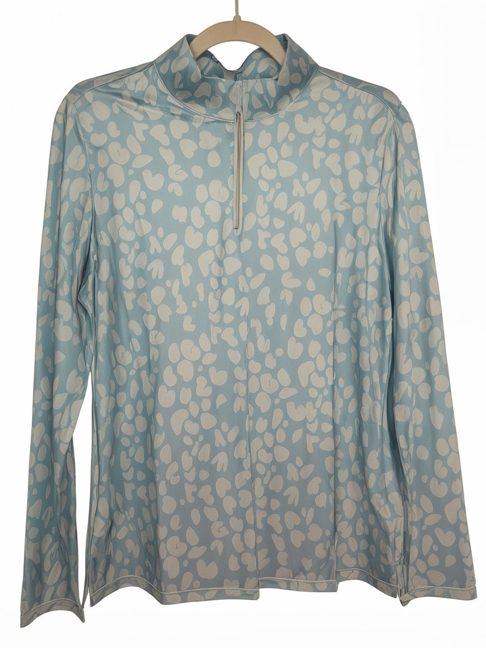 NEW Acegolfs Wildlife Party Pullover UPF 50+ Women's Quarter-Zip Golf Shirt Sz L